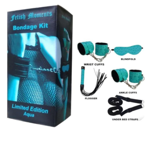 Fetish Moments Bondage Kit Limited Edition - Aqua