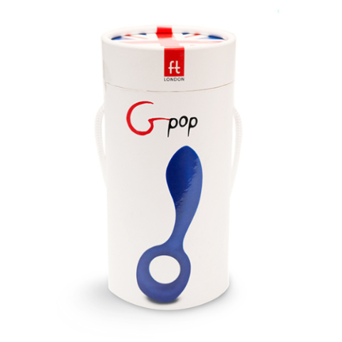 G Pop Royal Blue Dual Usage Vaginal or Butt Plug Rechargeable Packaing