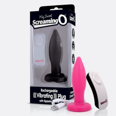 Screaming O Charged - My Secret Remote Vibrating Plug (Black) - Boxed