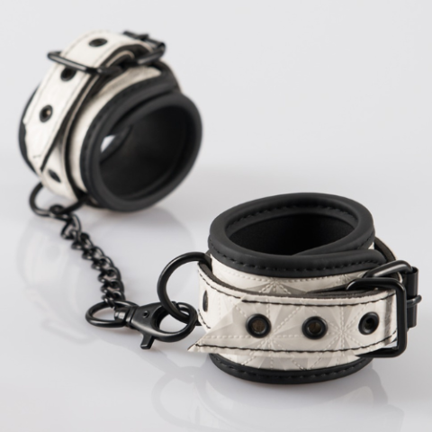 Synthetic Cuffs Black and White Unboxed